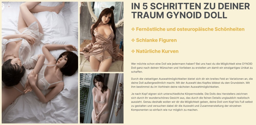 schritte zur GYNOID doll