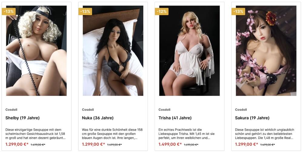 auswahl cosdolls